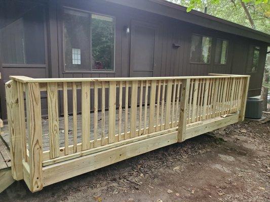 Custom railing with unique picket pattern - In Progress