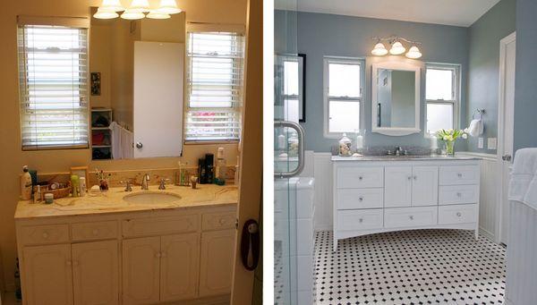 Bathroom Remodeling Before and after.