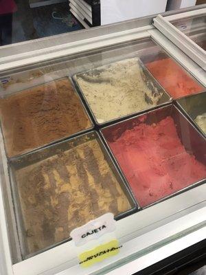 More freshly made ice cream ! So many flavors!!