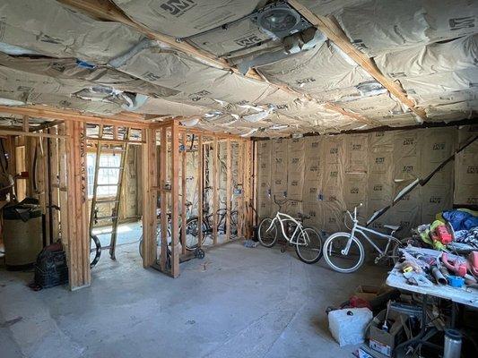 Garage conversion first stage (living room)