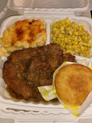 Smothered Pork Chop Dinner