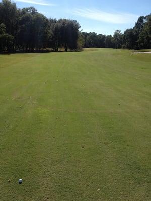 The third hole fairway.