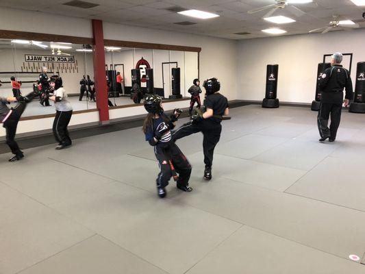 Our junior sparing class