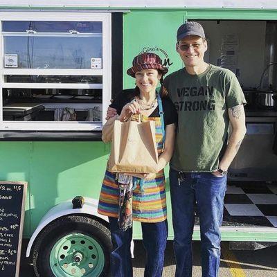 Food truck specializing in vegan comfort foods made from scratch, like your mom would make if she was really cool and knew what vegan was!