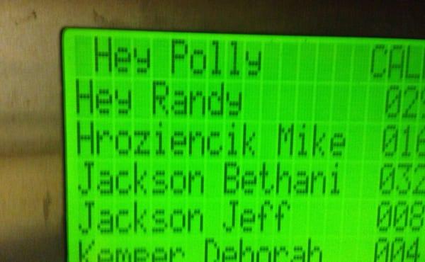 Box allows you to yell "Hey!" to your choice of Polly or Randy, among others.