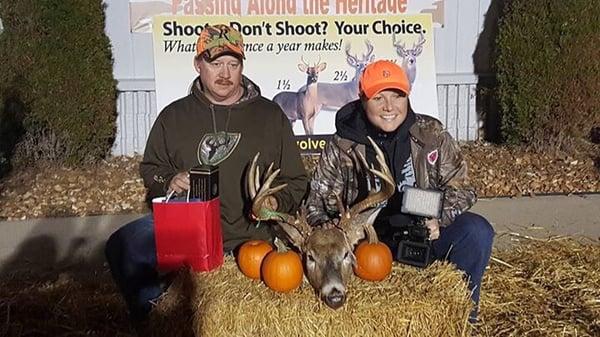 Buck contest with Michigan out of Doors Jenny Olsen