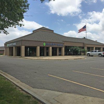 The Security Bank of Kansas City branch at 1101 SW 3rd St in Lee's Summit, MO.