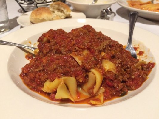 This has been one of the most delicious meals I have ever had! Bolognese over pappardelle. It was to die for!