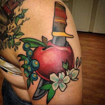 Apple tattoo