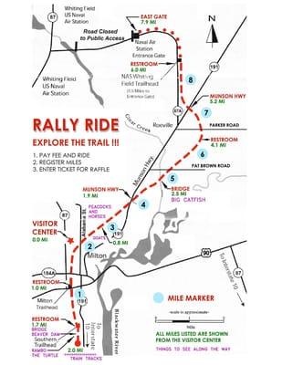 Yelp...we need larger picture sizes! Map of the trail, if you can read it.