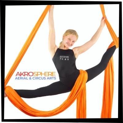 Aerial silks classes at Akrosphere!  Circus classes and summer camps for kids ages 4-&-up! Company for serious kids!