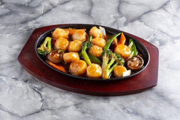 Sizzling Scallops