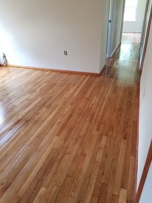 Refinished hardwood