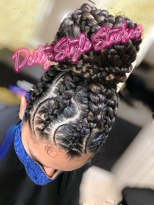 Great Protective style for the summer ( Feed-In braids )