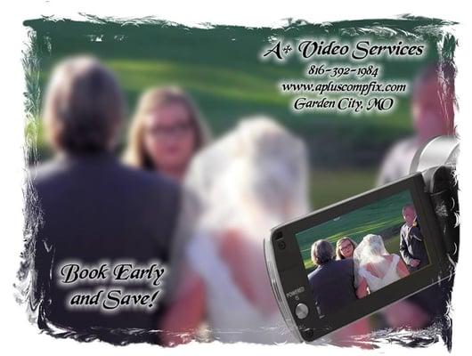 Affordable Wedding Videography - Budget Saving Options - Book Early and Save!