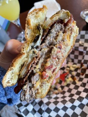 Botz burger - pimento cheese and bacon