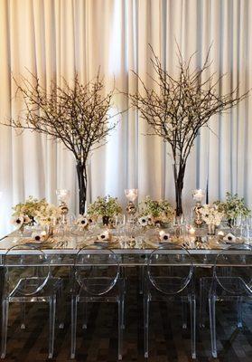 Stunning lucite table and chairs.