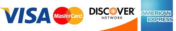 We Gladly Accept all Major Credit Cards with valid ID