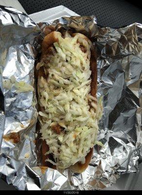 All The Way Dog - the slaw is awesome!