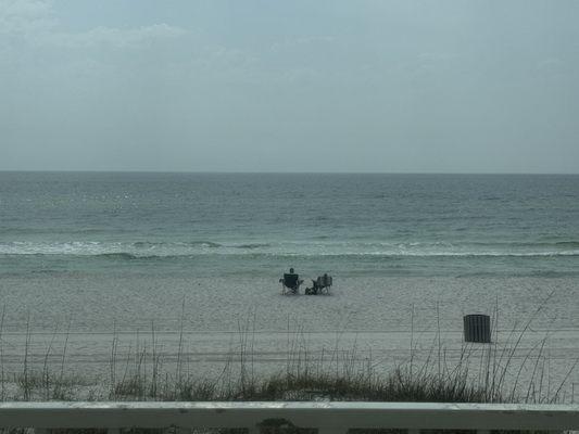 View from the porch to the gulf