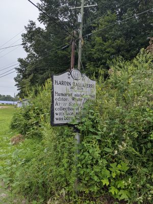 Hardin Taliaferro Historical Marker