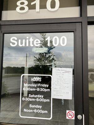 Pictures of the closed Starcrest Cleaners at 810 O'Fallon Rd, Suite 100.