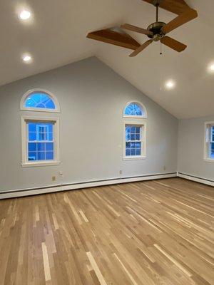 Retrofitted new LED lights in master bedroom