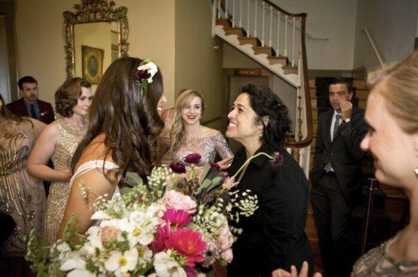 La Cocina and El Buen Comer catered our wedding.  Here I am saying hi to Maribel of La Cocina who made it all happen.  She is amazing!