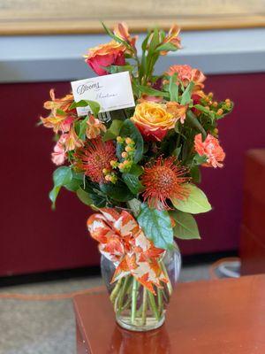 Another beautiful orange / fall arrangement