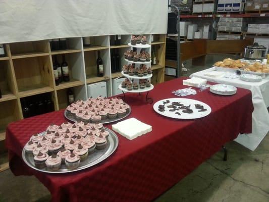 Cupcakes and chocolate-covered bacon...yum!