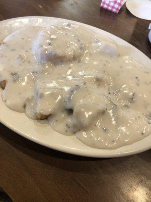 Biscuits and Gravy with Potatoes