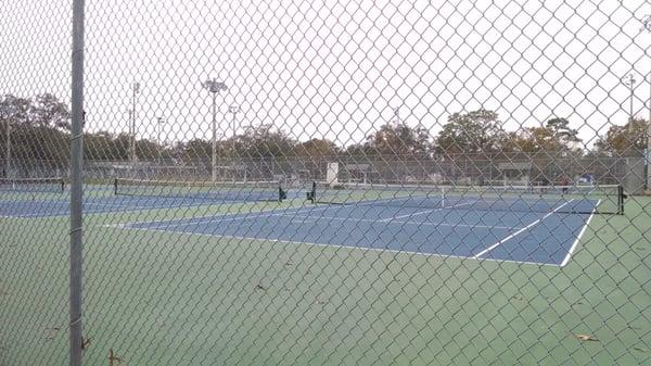 8 tennis courts.