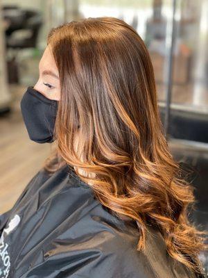 Auburn balayage