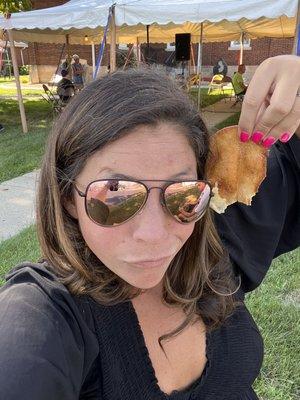 I can't hear you...you want an elephant ear too!?!