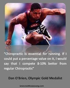 Olympians use chiropractic