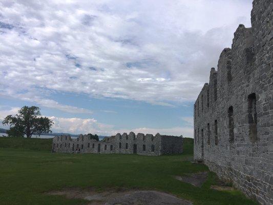 British fort - beyond is Lake Champlain