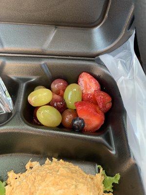 Fruit side I ordered with meal! Feel portion size could have been bigger.