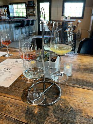 white wine flight