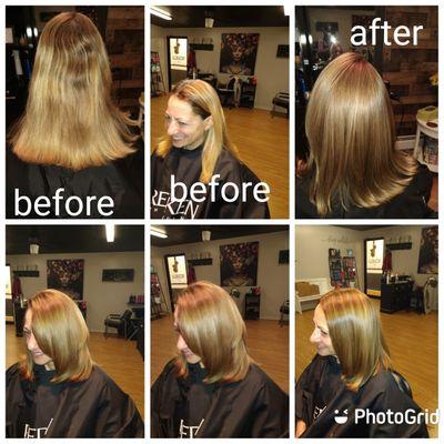 Highlights and lowlights cut and style