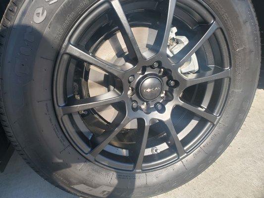 I'm really happy with the quality of rims they provide. This is the satin finish in a 16'