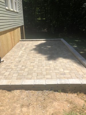 Raised patio