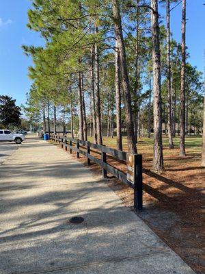 Sidewalks and soccer fields