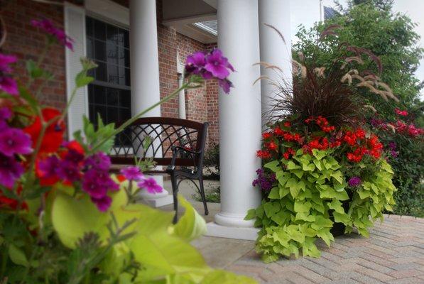 Complete landscaping services including design and maintenance