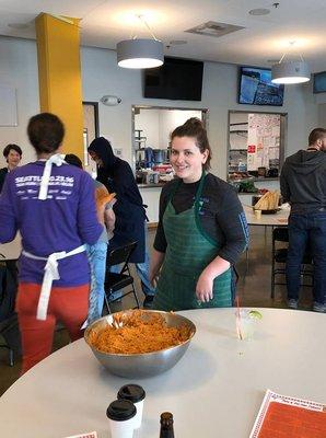 La Cocina School - Making the masa!