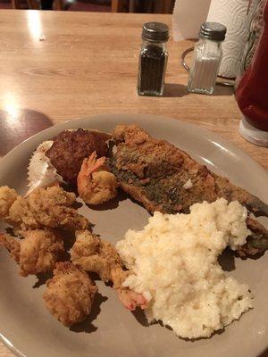 Friday Night- Seafood Buffet.  Fried catfish, fried mullet, fried shrimp.. And all the fixin's