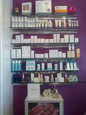 Our skin care display shelves