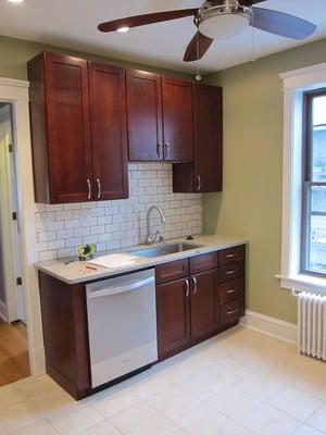 Kitchen after restoration.