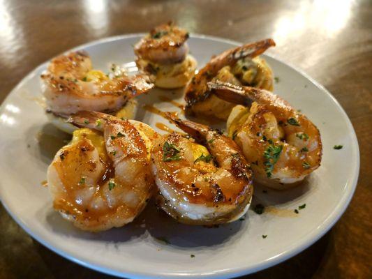 Shrimp deviled eggs