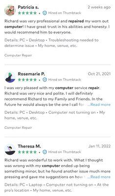 Reviews on Thumbtack