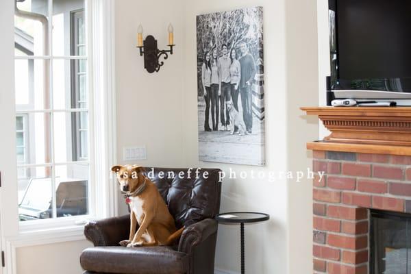 We create custom fine art wall portraits of your family